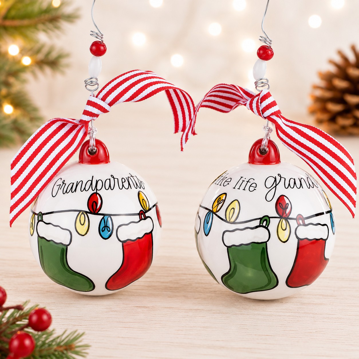 Grandkids Stocking Ornament